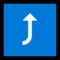 Right Arrow Curving Up emoji on Microsoft